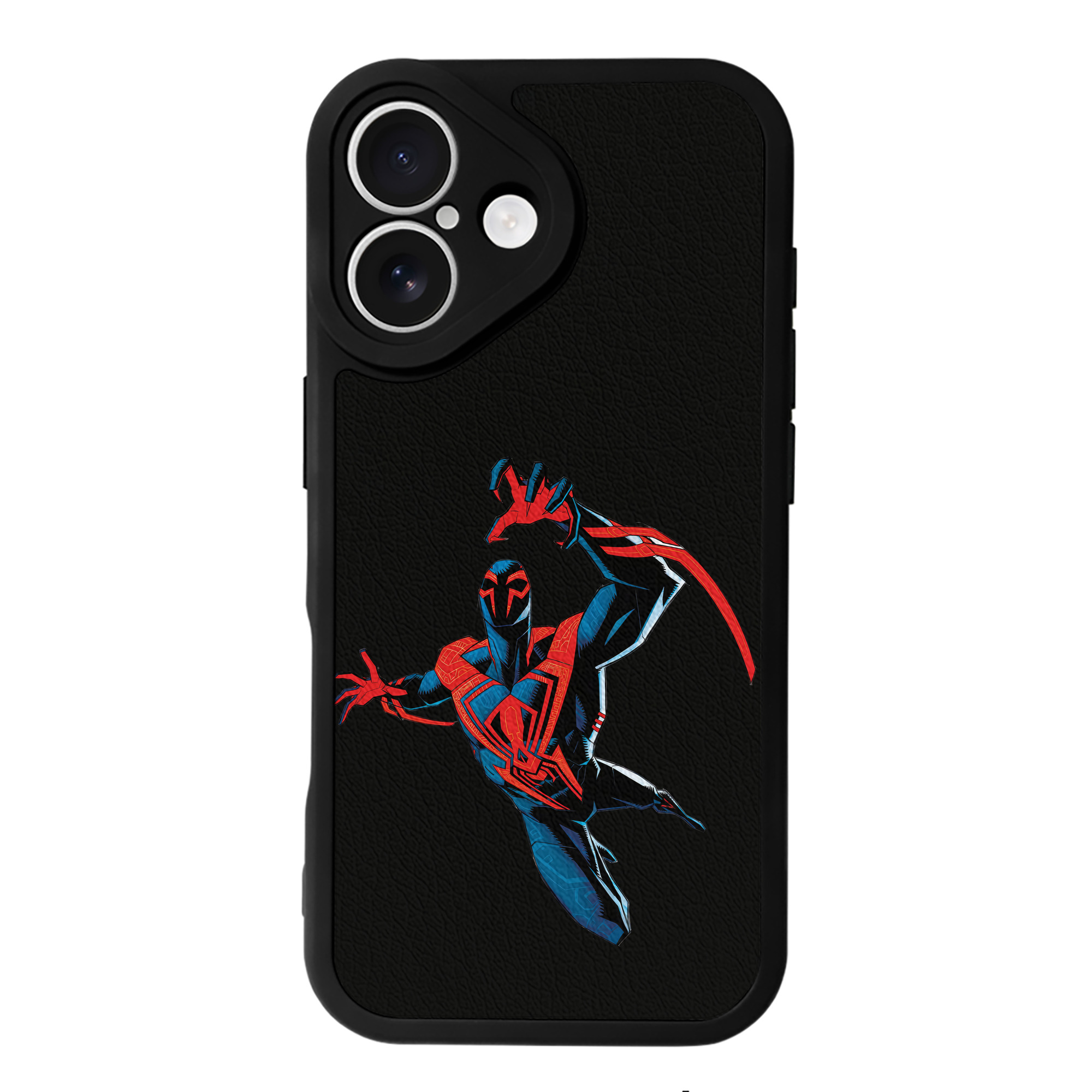 （画像用） Spider Man スパイダーマン 【iPhone 16シリーズ対応】シリコンスマホケース（レザー調） 材質：シリコン